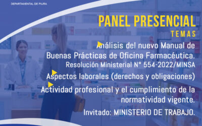 Manual Buenas Prácticas de Oficina Farmacéutica, Panel Presencial Aspectos Laborales, normatividad vigente.