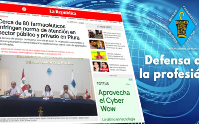 Lucha contra el desempeño inapropiado de la profesión Químico Farmacéutica