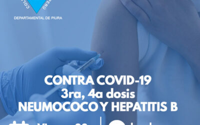 Jornada de Vacunación: 3a y 4a dosis Convid-19, Neumococo y Hepatitis B.