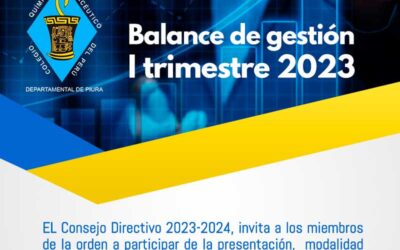 Balance de Gestión – I Trimestre 2023