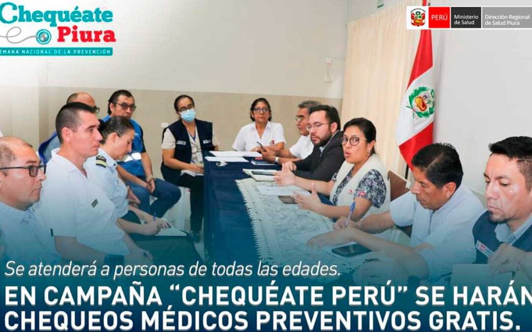 Vocal Q.F Janet Alberca Córdova participó en reunión para tratar sobre campaña de salud “Chequéate Perú”