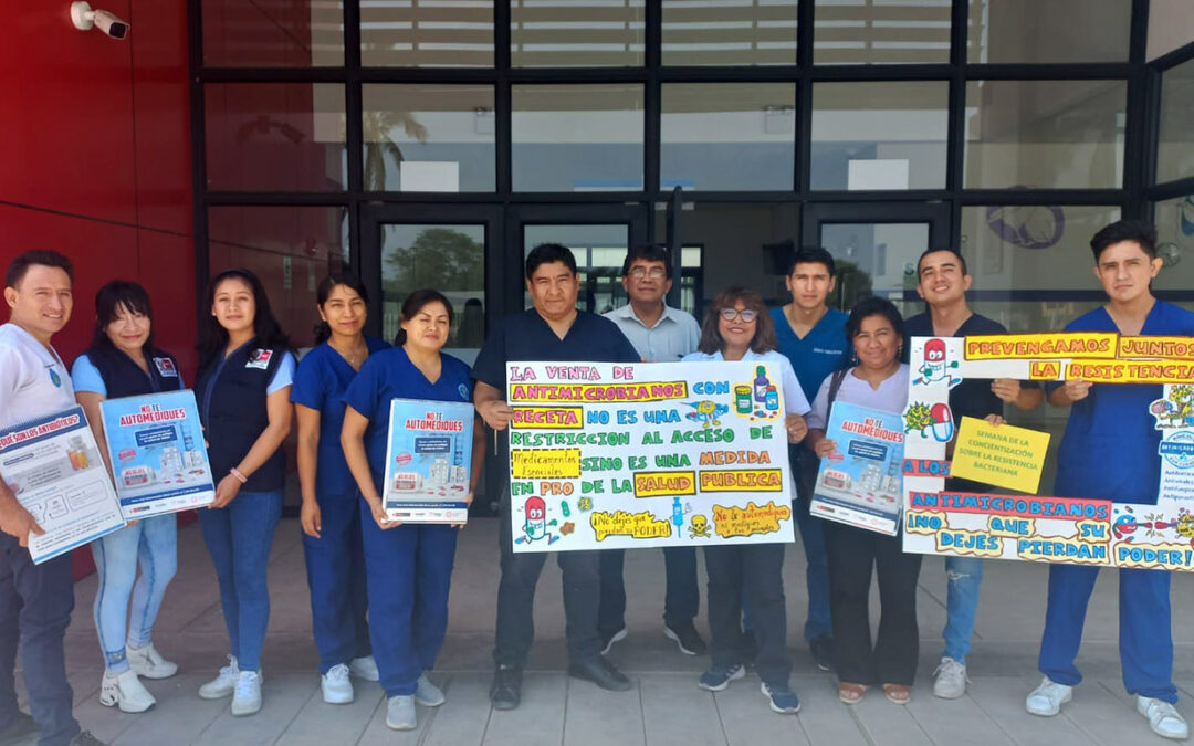 CQFD Piura presente en Campaña del Uso Racional de Antibióticos y Resistencia Antimicrobiana