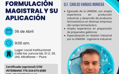 Seminario teórico práctico: Fundamentos sobre formulación magistral y su aplicación
