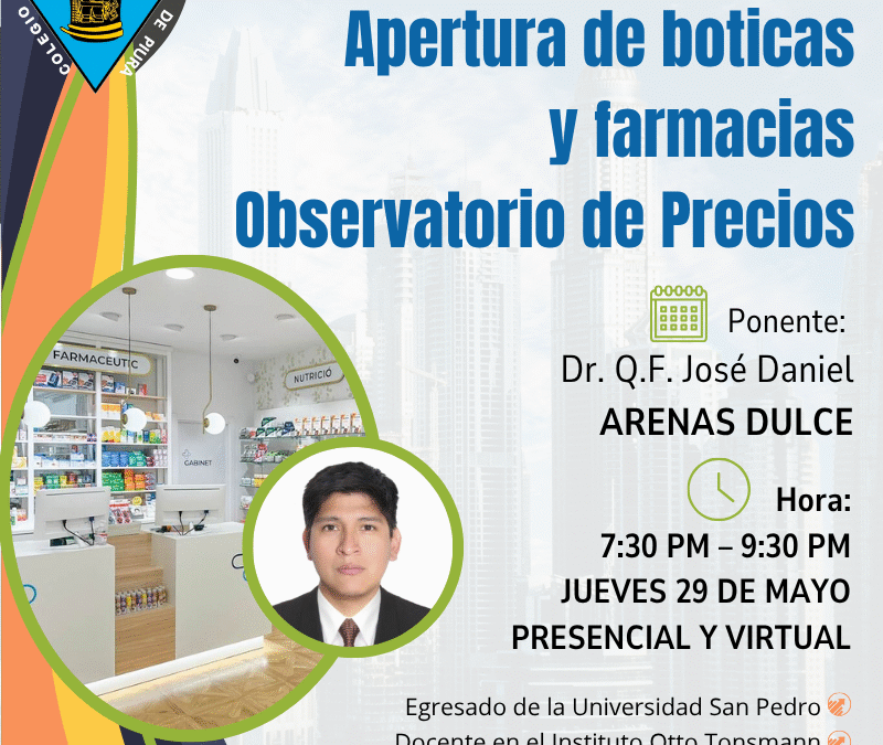 Conferencia: Apertura de boticas y farmacias Observatorio de Precios