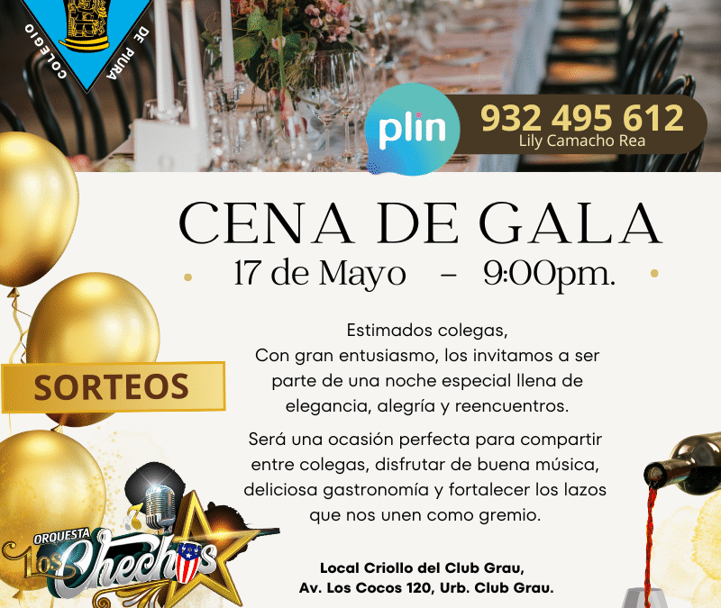 CENA DE GALA – DÍA DEL QUÍMICO FARMACÉUTICO